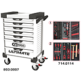 Servantes ULTIMATE 7 tiroirs équipées de 114 outils image