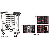 Servantes ULTIMATE 7 tiroirs équipées de 158 outils image