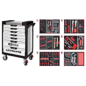 Servantes ULTIMATE 7 tiroirs équipées de 202 outils image