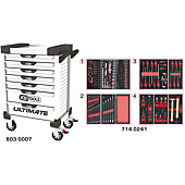 Servantes ULTIMATE 7 tiroirs équipées de 241 outils image