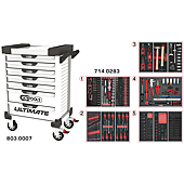 Servantes ULTIMATE 7 tiroirs équipées de 283 outils image