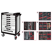 Servantes ULTIMATE 7 tiroirs équipées de 311 outils image