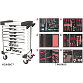Servantes ULTIMATE 7 tiroirs équipées de 429 outils image