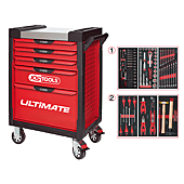 Servantes ULTIMATE 5 tiroirs équipées de 114 outils image