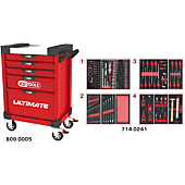 Servantes ULTIMATE 5 tiroirs équipées de 241 outils image