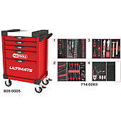 Servantes ULTIMATE 5 tiroirs équipées de 263 outils image
