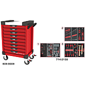 Servantes ULTIMATE 9 tiroirs équipées de 158 outils image