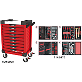 Servantes ULTIMATE 9 tiroirs équipées de 173 outils image