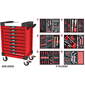 Servantes ULTIMATE 9 tiroirs équipées de 202 outils image