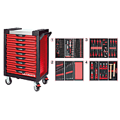 Servantes ULTIMATE 9 tiroirs équipées de 241 outils image