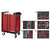 Servantes ULTIMATE 9 tiroirs équipées de 311 outils image