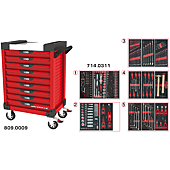 Servantes ULTIMATE 9 tiroirs équipées de 311 outils image