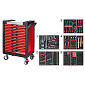 Servantes ULTIMAT 9 tiroirs équipées de 384 outils image