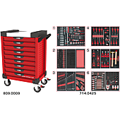 Servantes ULTIMATE 9 tiroirs équipées de 429 outils image