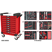 Servantes ULTIMATE 9 tiroirs équipées de 455 outils image