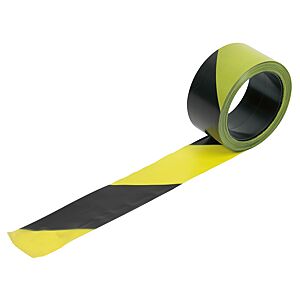 Rubalise noire et jaune 50 mm x 100 m image