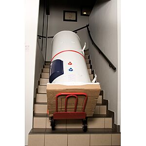 Diable spÃ©cial escalier avec bavette repliable - 250 kg image