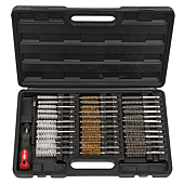 Jeu de brosses de nettoyage pour puit de bougie de préchauffage ou d'injecteur image