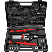 Coffret de pince à rivets et écrous aveugles (insert) - 2 bras pliants image