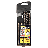 Coffret 5 forets béton Booster 3 taillants compatible SDS+ image