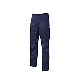 Pantalon de travail en toile de coton elastiquée BALTIC - Bleu image