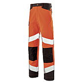 PANTALON FLUO TECH ORANGE FLUO/GRIS CHARCOAL image