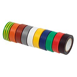 Lot de 10 rubans d'isolation en PVC multicolore image