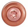 Vis à bois tête fraisée bombée six lobes - Avec rondelle EPDM Ø20 - Inox A2-CU image 2