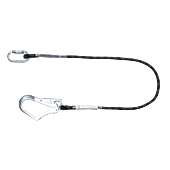 Longe de retenue corde tressée avec connecteur acier ouverture 50mm TILIA 1,5 m - EN354 image