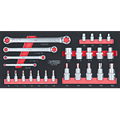 Module de douilles ULTIMATE® et clés TORX® 1/4 - 1/2, 25 pièces image