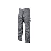 Pantalon de travail en toile de coton elastiquée BALTIC - Gris image