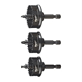 Kit de 3 scies cloches SHOCKWAVE HOLESAW SET 22 / 29/ 35 MM image