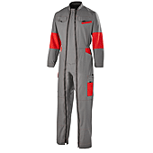 COMBINAISON 2 ZIP FACITY GRIS CONVOY/ROUGE image