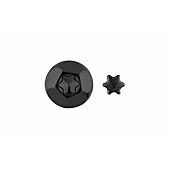 Vis inviolable - Empreinte Torx étoile pour tête inviolable - Noire image