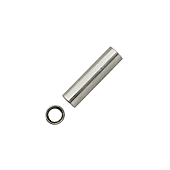 Boite de 50 raccords de jonction cylindriques femelle-femelle acier zingué blanc - 30mm ENT image