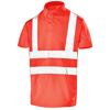 POLO MANCHES COURTES FLUO BASE 2 ROUGE FLUO image 0