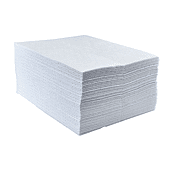 Lot de 200 Tapis absorbant pour hydrocarbures Blanc image