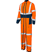 COMBINAISON OPTIC PI ORANGE FLUO / BLEU MARINE image