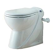 Sanibroyeur Sanicompact C43 Broyeur sanitaire dans WC sur pied avec  abattant Eco