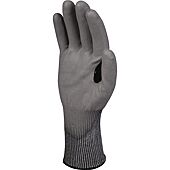 Gant anti-coupure tricot Softnocut - gris - paume enduite PU - La paire image