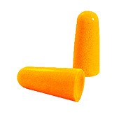 Boîte de 500 paires - Bouchons anti-bruit PU orange SNR - 36dB image