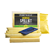 Lot de 3 Kit absorbants 50 litres produits chimiques Jaune image