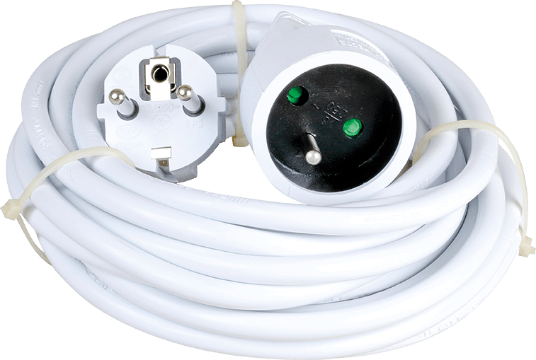 Rallonge multiprise avec 3 prises et câble H07RN-F 3G1,5 de 10 m -  as-Schwabe 60456