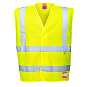 Gilet Haute Visibilité résistant antistatique et flamme Jaune image
