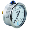 Manomètre bain d'huile inox - raccord axial 8x13 - cadran Ø63mm image 0