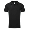 Polo en coton biologique recyclable Noir image 0