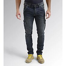 Jean de travail élastique STONE CARGO - Denim lavé image