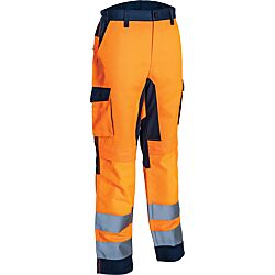 HIBANA Pantalon de travail Stretch - Orange HV/Marine image