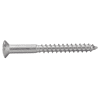 Vis à bois tête fraisée bombée fendue - Inox A4 image 1