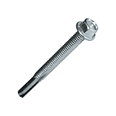 Boite de 250 vis auto. tête hexa. pointe longue acier zingué blanc - Ø5,5x38mm THPL55038 image